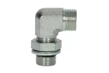 Przyłączka wkrętna kątowa nastawialna WE-BG, stal węglowa