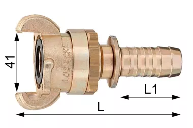 Złącza kłowe 41 mm żeliwo stal NBR 16 bar