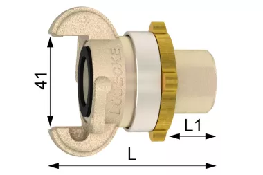 Złącze kłowe 41 mm NPT/BSP żeliwo stal