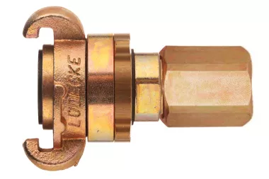 Złącze kłowe DIN 3238 z pierścieniem zabezpieczającym z gwintem wewnętrznym, żeliwo ocynkowane, typ MODY