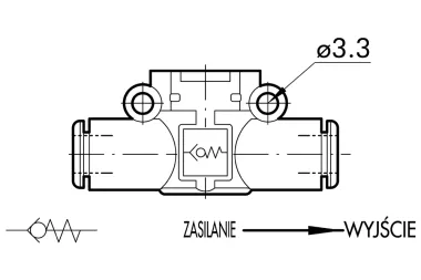 Zawory zwrotne pneumatyczne do przewodów wtykowe