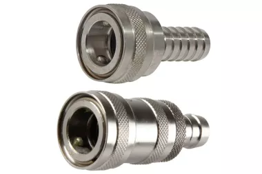 Gniazdo szybkozłącza do wody NiTO ORIGINAL 1/2" z końcówką do węża, stal nierdzewna AISI 316L