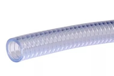 Węże do substancji spożywczych wzmocnione spiralą z PVC